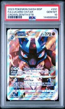 2023 POKEMON SWSH BLACK STAR PROMO #291 FULL ART/LUCARIO VSTAR PSA 10 - Image 2