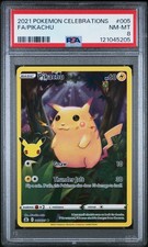 2021 POKEMON CELEBRATIONS #005 FULL ART/PIKACHU PSA 8 - Image 2