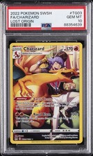 2022 POKEMON SWORD & SHIELD LOST ORIGIN #TG03 FULL ART/CHARIZARD PSA 10 - Image 2
