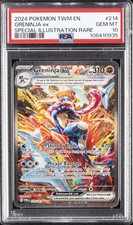 2024 POKEMON TWM EN-TWILIGHT MASQUERADE #214 GRENINJA EX PSA 10 - Image 2