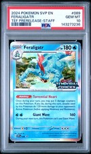 2024 POKEMON SVP EN-SV BLACK STAR PROMO #089 FERALIGATR PSA 10 - Image 2