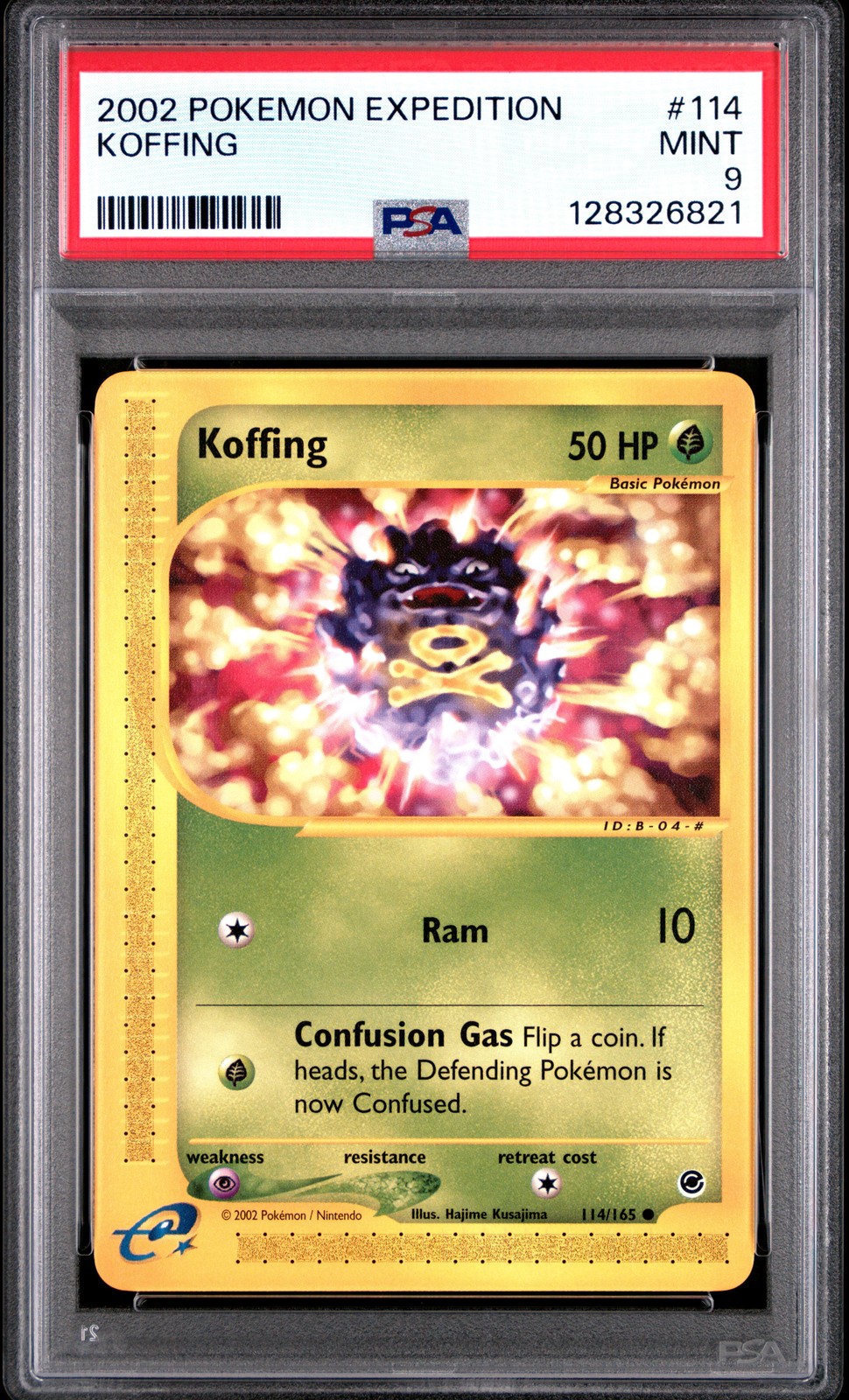 2002 POKEMON EXPEDITION #114 KOFFING PSA 9 - Image 1