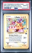2021 POKEMON CELEBRATIONS CLASSIC COLL #24 BIRTHDAY PIKACHU-HOLO PSA 10 - Image 2