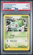 2004 POKEMON EX TEAM MAGMA VS TEAM AQUA #39 BULBASAUR PSA 9 - Image 2