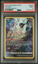2023 POKEMON SWORD & SHIELD CROWN ZENITH #GG10 FULL ART/MEW PSA 9 - Image 2