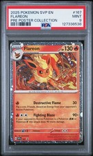 2025 POKEMON SVP EN-SV BLACK STAR PROMO #167 FLAREON PSA 9 - Image 2