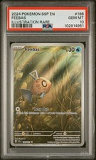2024 POKEMON SSP EN-SURGING SPARKS ILLUSTRATION RARE #198 FEEBAS PSA 10 - Image 2