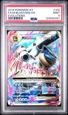 2016 POKEMON XY EVOLUTIONS #102 FULL ART/M BLASTOISE EX PSA 9 - Image 2