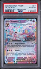 2025 POKEMON PRE EN-PRISMATIC EVOLUTIONS #041 SYLVEON EX PSA 10 - Image 2