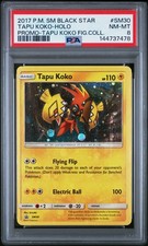 2017 POKEMON SM BLACK STAR PROMO TAPU KOKO FIGURE COLL TAPU KOKO-HOLO PSA 8 - Image 2