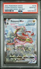 2021 POKEMON SWORD & SHIELD EVOLVING SKIES SECRET FULL ART/RAYQUAZA VMAX PSA 10 - Image 2