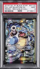 2016 POKEMON XY BLACK STAR PROMO RED & BLUE COLL FULL ART/BLASTOISE EX PSA 9 - Image 2