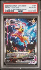 2021 POKEMON SWSH BLACK STAR PROMO #184 FULL ART/JOLTEON VMAX PSA 10 - Image 2