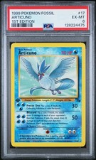 1999 POKEMON FOSSIL 1ST ED #17 ARTICUNO PSA 6 - Image 2