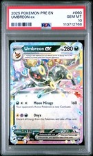 2025 POKEMON PRE EN-PRISMATIC EVOLUTIONS #060 UMBREON EX PSA 10 - Image 2