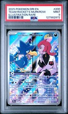 2025 POKEMON DRI EN-DESTINED RIVALS #200 TEAM ROCKET'S MURKROW PSA 9 - Image 2