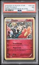 2016 POKEMON XY BLACK STAR PROMO STEAM SIEGE BLISTERS #XY139 FLOETTE-HOLO PSA 7 - Image 2