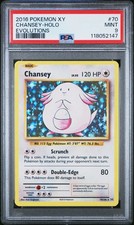 2016 POKEMON XY EVOLUTIONS #70 CHANSEY-HOLO PSA 9 - Image 2