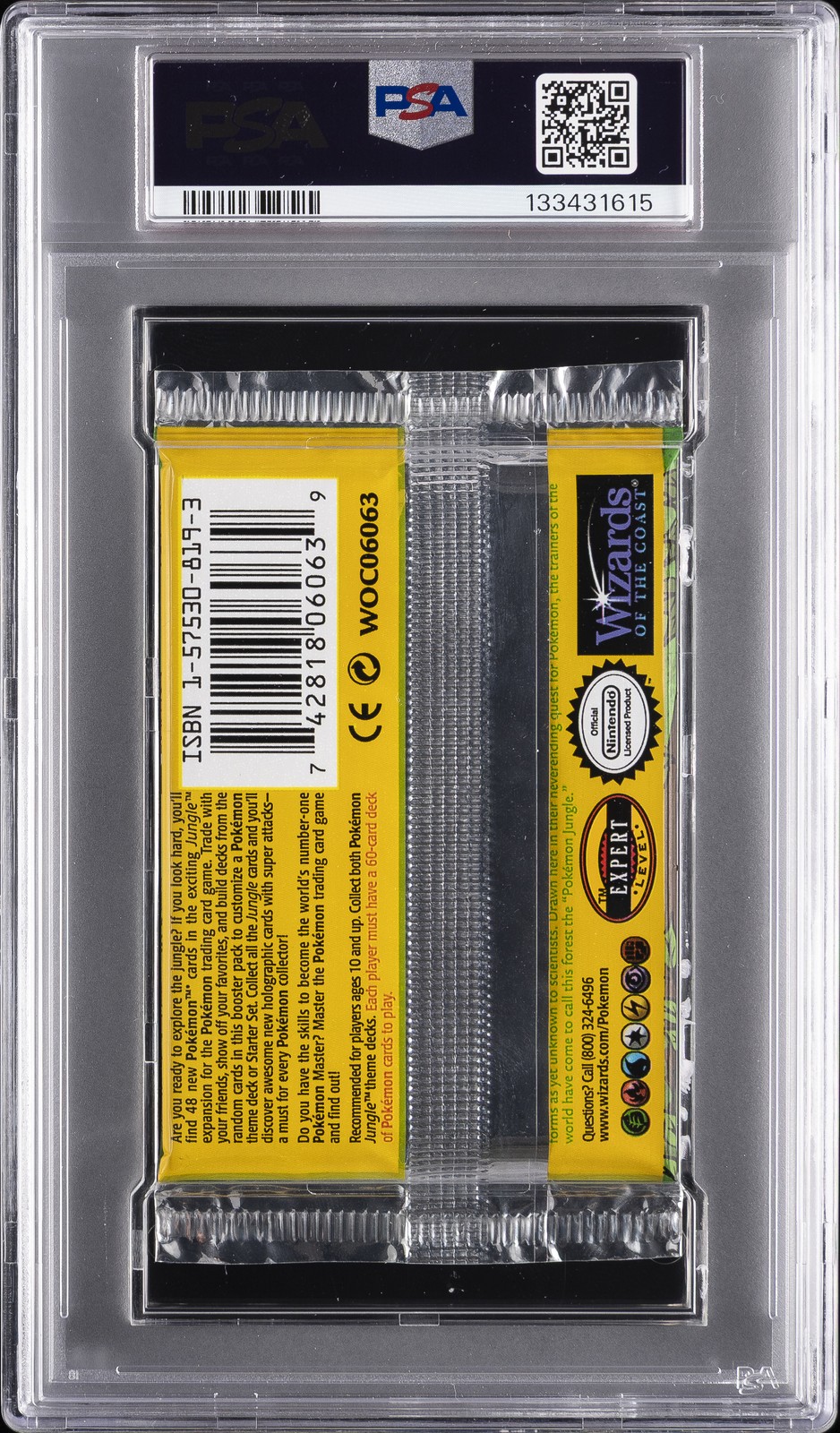 1999 POKEMON JUNGLE PACK 1ST ED-WIGGLYTUFF FOIL PSA 9 - Image 3