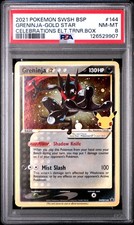 2021 POKEMON SWSH BLACK STAR PROMO #144 GRENINJA-GOLD STAR PSA 8 - Image 2