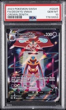 2023 POKEMON SWORD & SHIELD CROWN ZENITH #GG45 FULL ART/DEOXYS VMAX PSA 10 - Image 2