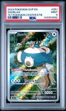 2023 POKEMON SVP EN-SV BLACK STAR PROMO #051 SNORLAX PSA 9 - Image 2