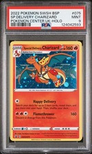 2022 POKEMON SWSH BLACK STAR PROMO #075 SPECIAL DELIVERY CHARIZARD-HOLO PSA 9 - Image 2