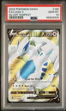 2022 POKEMON SWORD & SHIELD SILVER TEMPEST #185 FULL ART/LUGIA V PSA 10 - Image 2
