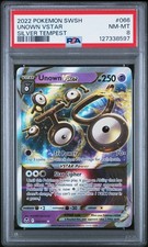 2022 POKEMON SWORD & SHIELD SILVER TEMPEST #066 UNOWN VSTAR PSA 8 - Image 2