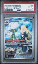 2025 POKEMON DRI EN-DESTINED RIVALS ILLUSTRATION RARE CYNTHIA'S ROSERADE PSA 8 - Image 2