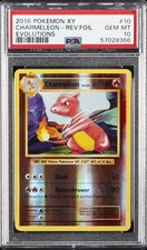 2016 POKEMON XY EVOLUTIONS #10 CHARMELEON-REVERSE FOIL PSA 10 - Image 2