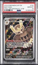 2024 POKEMON SVP EN-SV BLACK STAR PROMO #141 NOCTOWL PSA 10 - Image 2