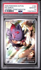 2025 POKEMON SVP EN-SV BLACK STAR PROMO #189 N'S ZORUA PSA 10 - Image 2