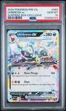2025 POKEMON PRE EN-PRISMATIC EVOLUTIONS #060 UMBREON EX PSA 10 - Image 2
