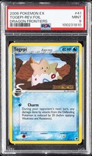 2006 POKEMON EX DRAGON FRONTIERS #41 TOGEPI-REVERSE FOIL PSA 9 - Image 2