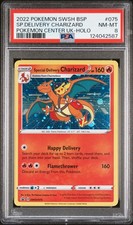 2022 POKEMON SWSH BLACK STAR PROMO #075 SPECIAL DELIVERY CHARIZARD-HOLO PSA 8 - Image 2