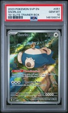 2023 POKEMON SVP EN-SV BLACK STAR PROMO 151 ELITE TRAINER BOX SNORLAX PSA 10 - Image 2