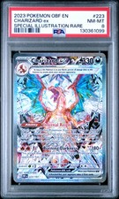 2023 POKEMON OBF EN-OBSIDIAN FLAMES SPECIAL ILLUSTRATION RARE CHARIZARD EX PSA 8 - Image 2