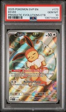 2025 POKEMON SVP EN-SV BLACK STAR PROMO #173 EEVEE PSA 10 - Image 2