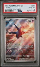 2024 POKEMON SSP EN-SURGING SPARKS ILLUSTRATION RARE #203 LATIOS PSA 10 - Image 2