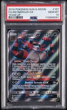 2019 POKEMON SUN & MOON TEAM UP #167 FULL ART/INCINEROAR GX PSA 10 - Image 2