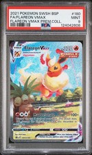 2021 POKEMON SWSH BLACK STAR PROMO #180 FULL ART/FLAREON VMAX PSA 9 - Image 2