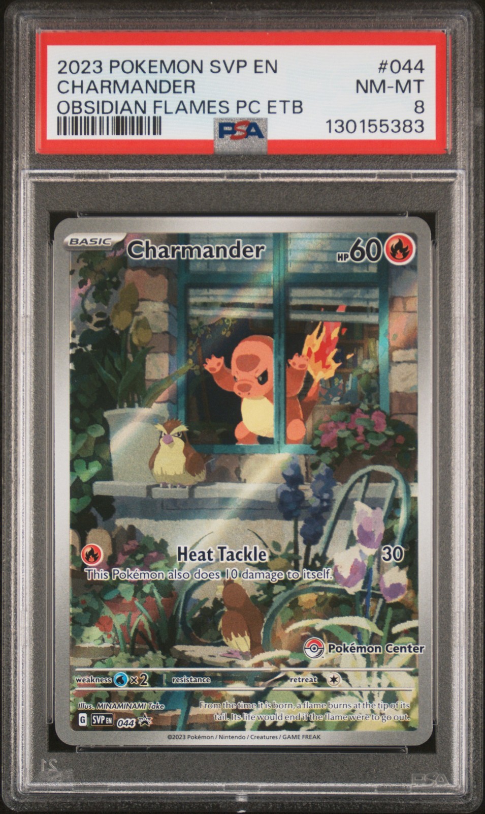 2023 POKEMON SVP EN-SV BLACK STAR PROMO #044 CHARMANDER PSA 8