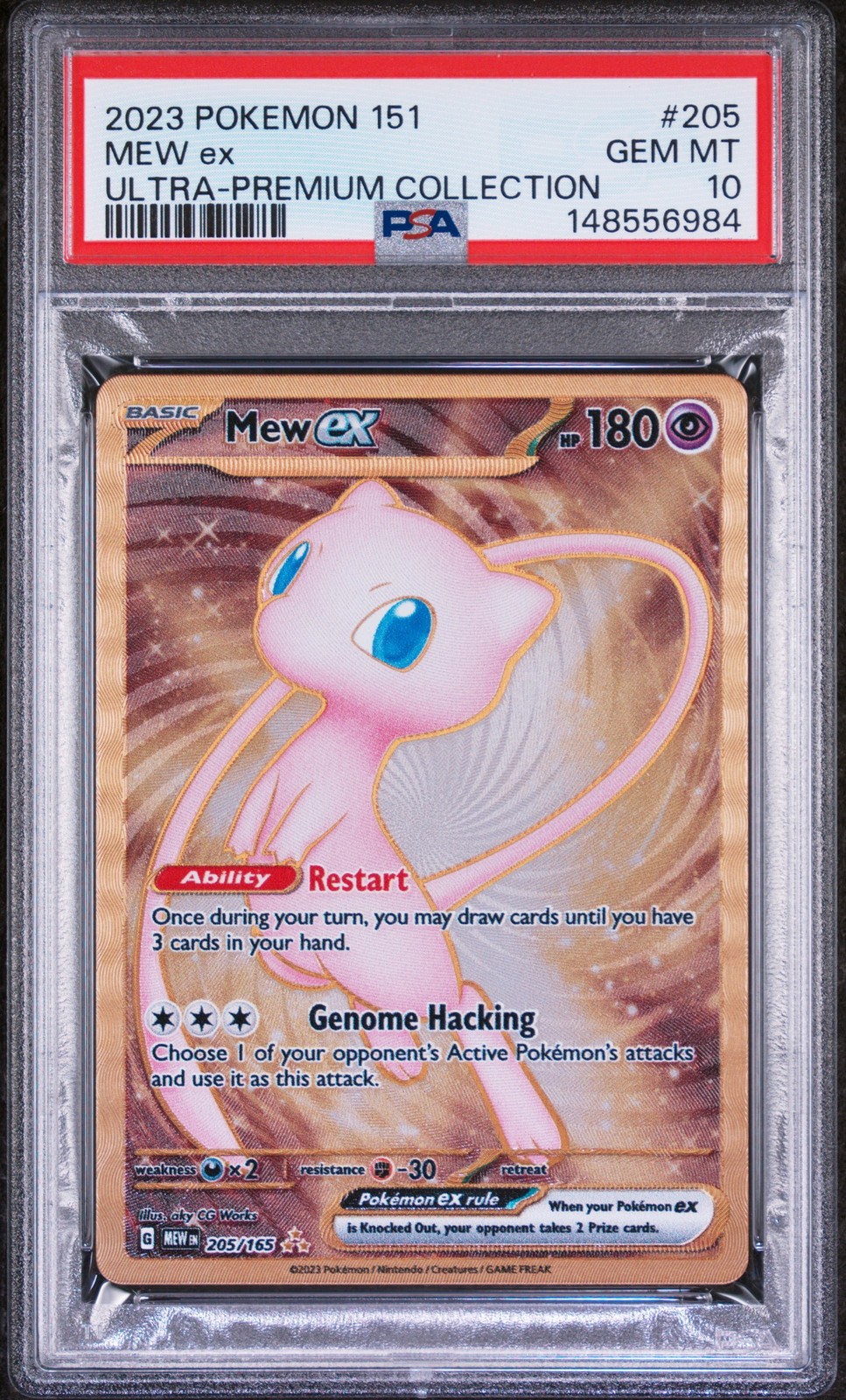2023 POKEMON 151 ULTRA-PREM COLL #205 MEW EX PSA 10