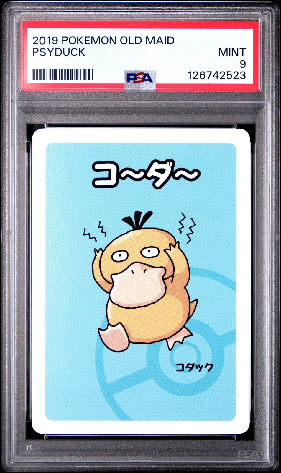 2019 POKEMON OLD MAID PSYDUCK PSA 9