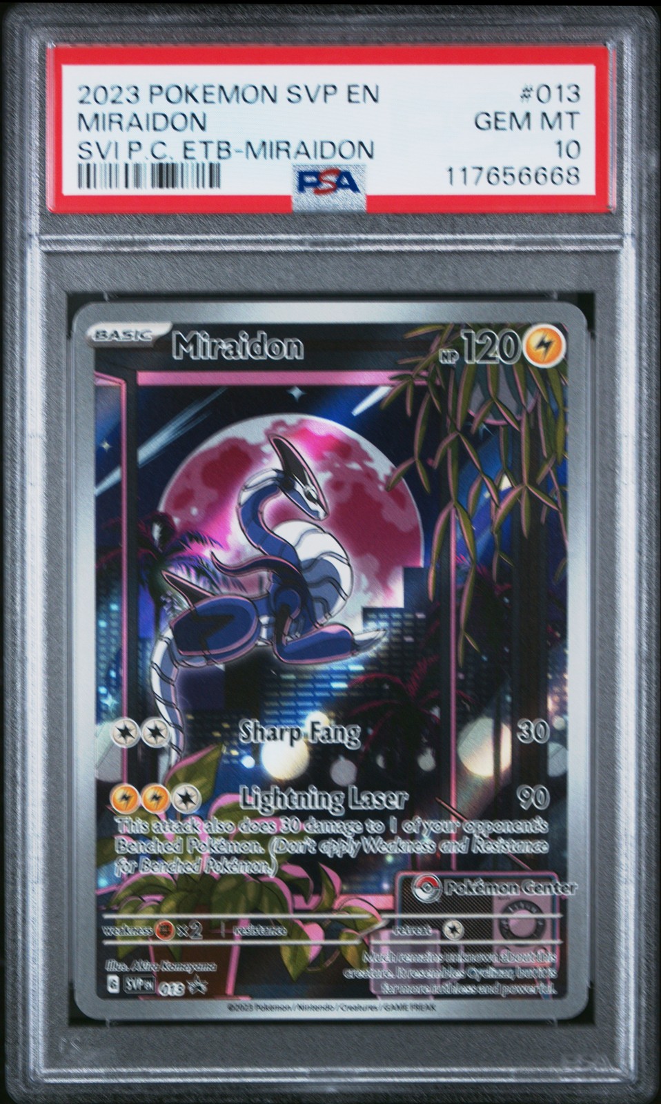 2023 POKEMON SVP EN-SV BLACK STAR PROMO #013 MIRAIDON PSA 10