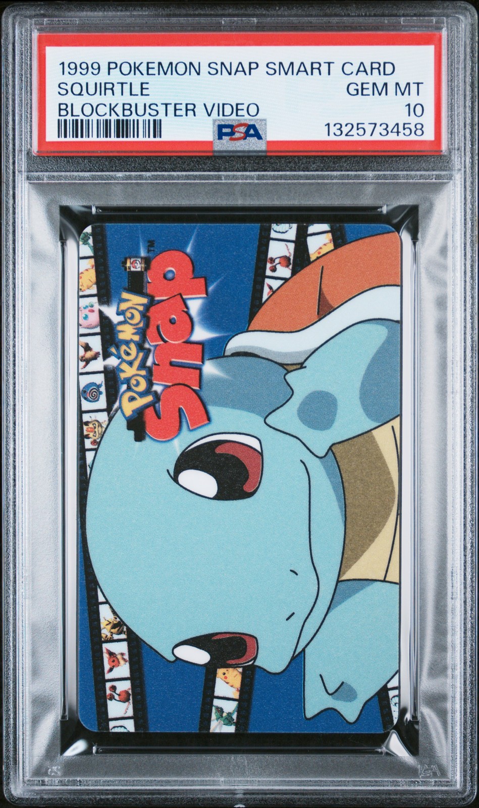 1999 GEMPLUS NINTENDO POKEMON SNAP SMART CARDS BLOCKBUSTER VIDEO SQUIRTLE PSA 10