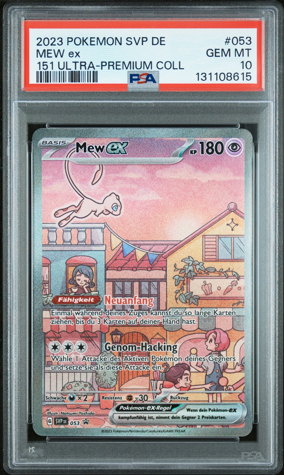 2023 POKEMON GERMAN SVP DE-SV BLACK STAR PROMO 151 ULTRA-PREM COLL MEW EX PSA 10