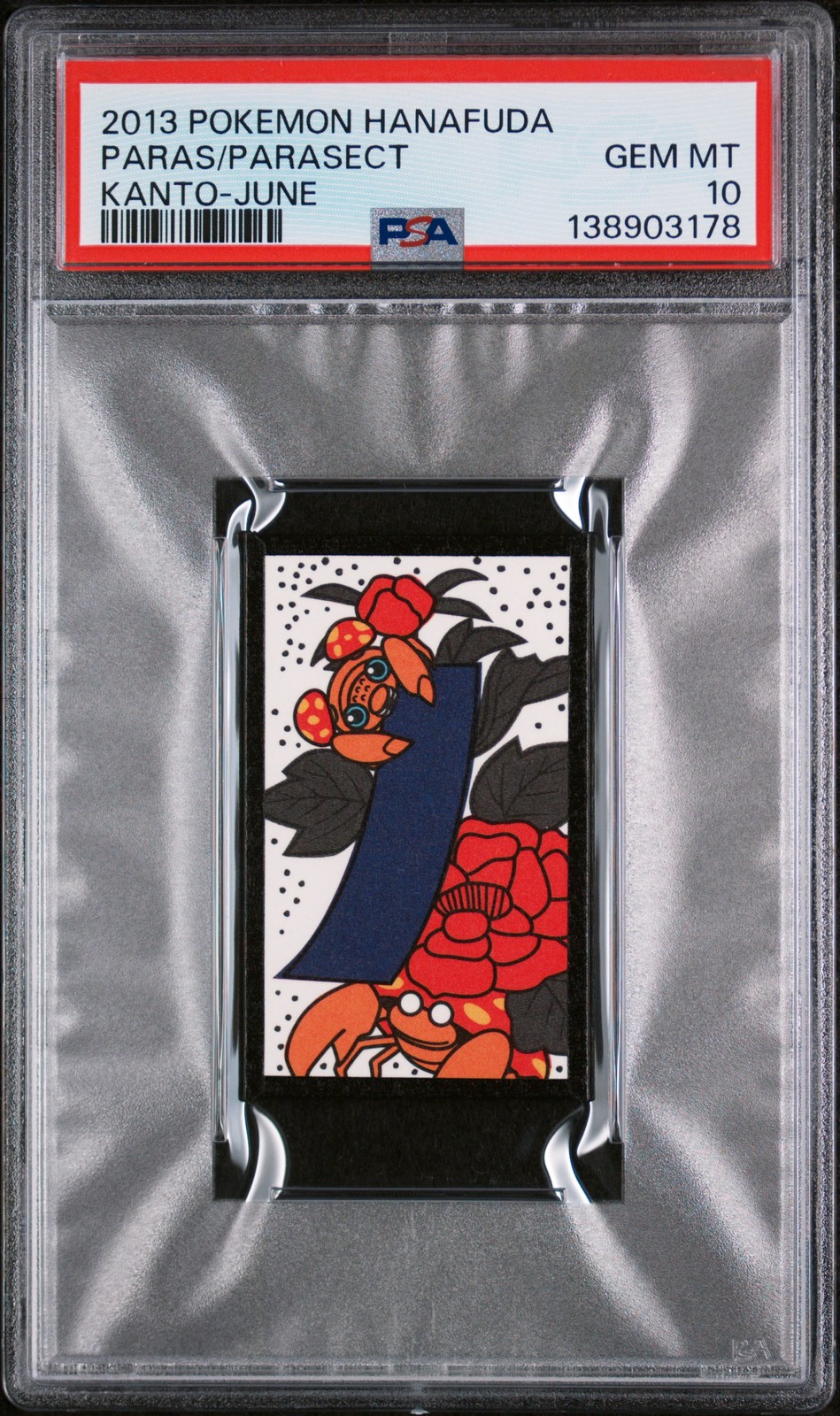 2013 POKEMON HANAFUDA KANTO JUNE PARAS/PARASECT PSA 10