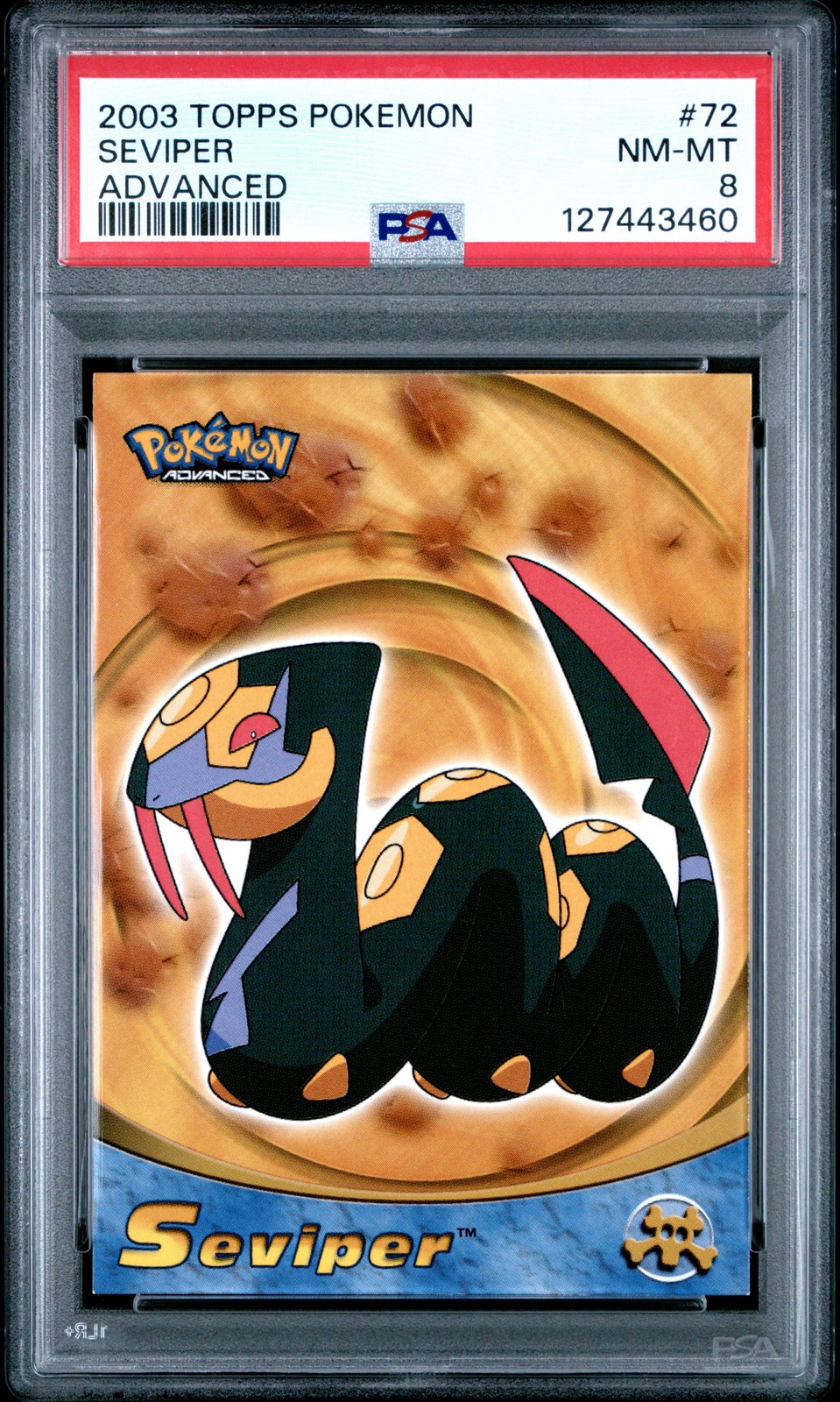 2003 TOPPS POKEMON ADVANCED #72 SEVIPER PSA 8